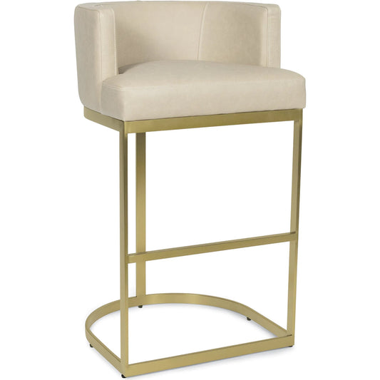 Owen Leather Bar Stool by Regina Andrew. Made from leather in a modern style.
