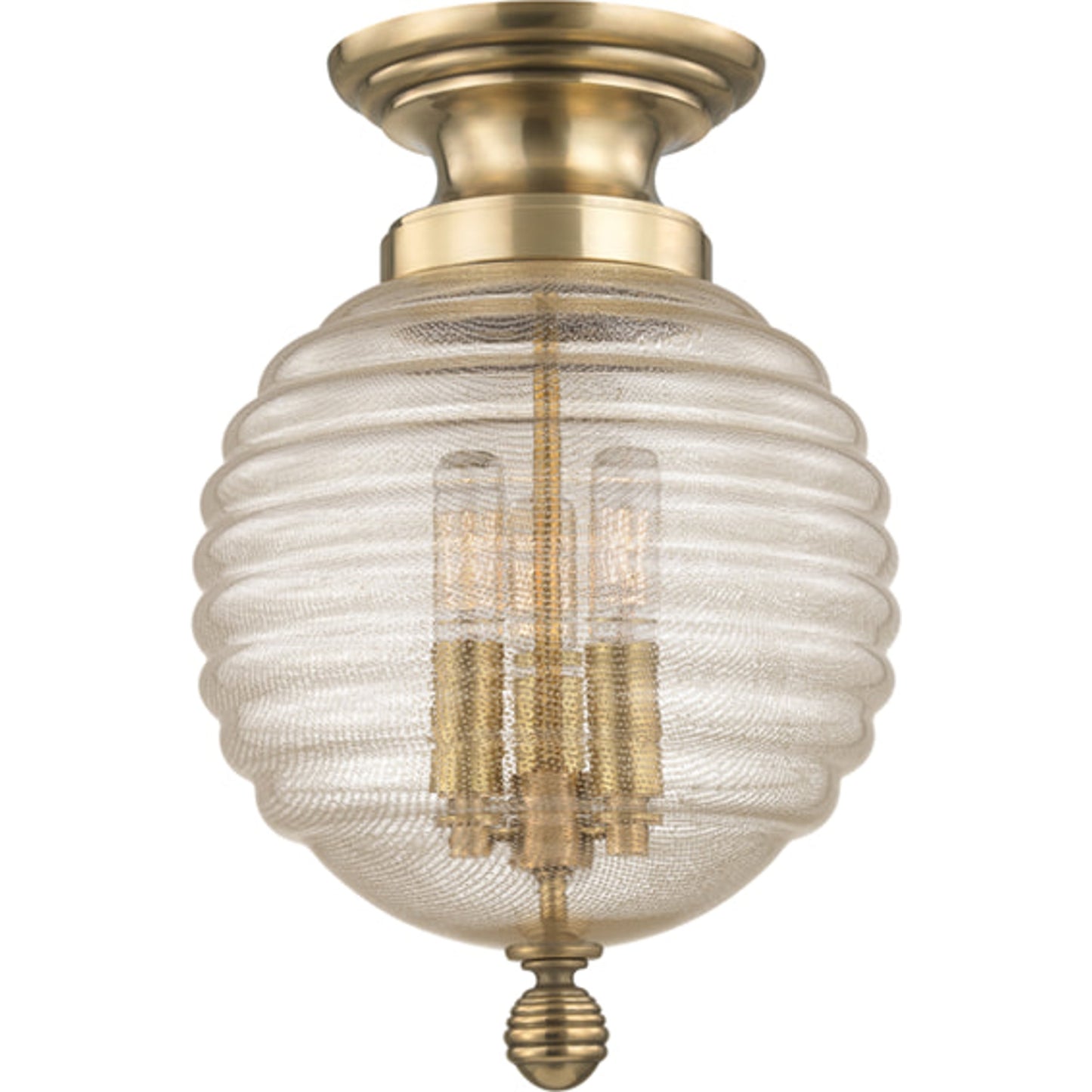 001 S-309846 | Primary Silo | Coolidge Flush Mount by Hudson Valley in aged brass. Made from steel in a transitional style.
