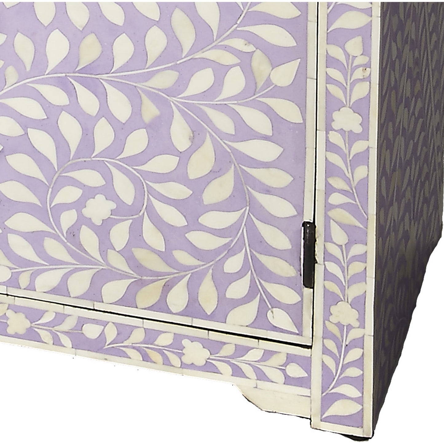 004 O-BUTLER-3203070 | Additional Silo | Vivienne Lavender Bone Inlay Console Chest by Butler Specialty Company in purple and heritage. Made from select wood solids, mdf, bone in a modern style.