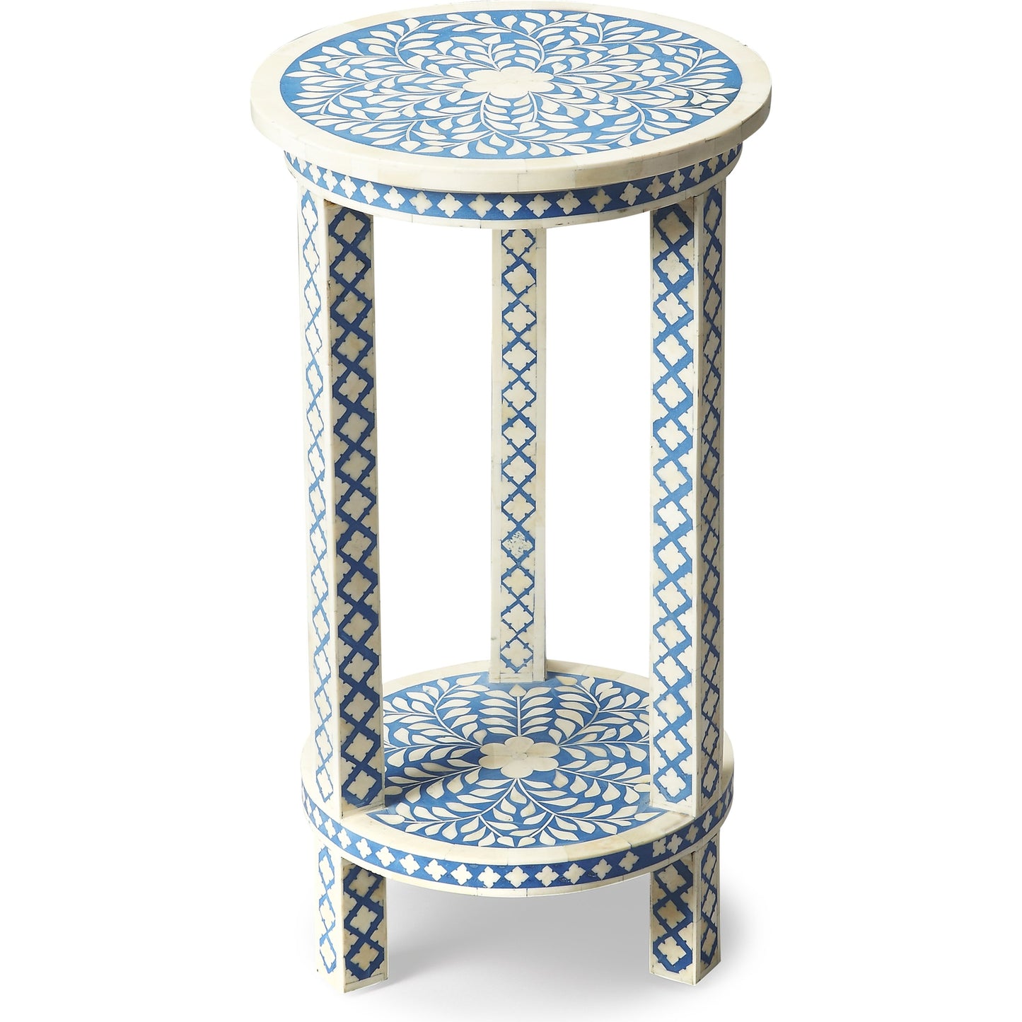 001 O-BUTLER-3207070 | Additional Silo | Amanda Accent Table by Butler Specialty Company in blue and heritage. Made from select wood solids, mdf, bone in a modern style.