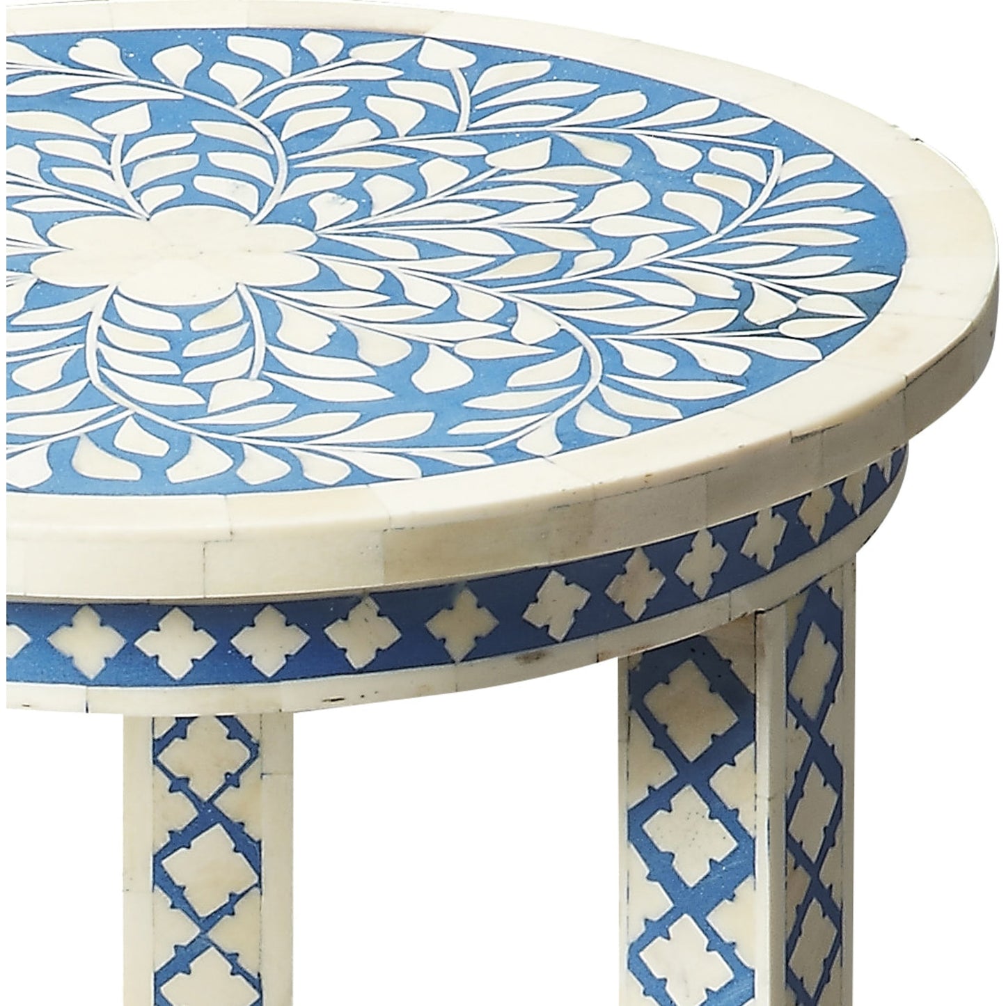 003 O-BUTLER-3207070 | Additional Silo | Amanda Accent Table by Butler Specialty Company in blue and heritage. Made from select wood solids, mdf, bone in a modern style.