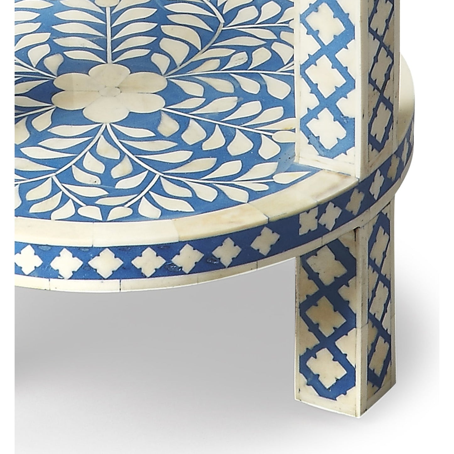 004 O-BUTLER-3207070 | Additional Silo | Amanda Accent Table by Butler Specialty Company in blue and heritage. Made from select wood solids, mdf, bone in a modern style.
