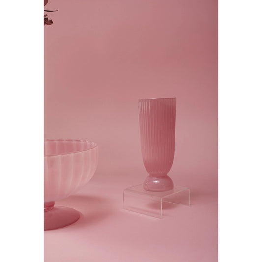 Kyandi Footed Vase by Accent Decor. Made from glass in a modern style.