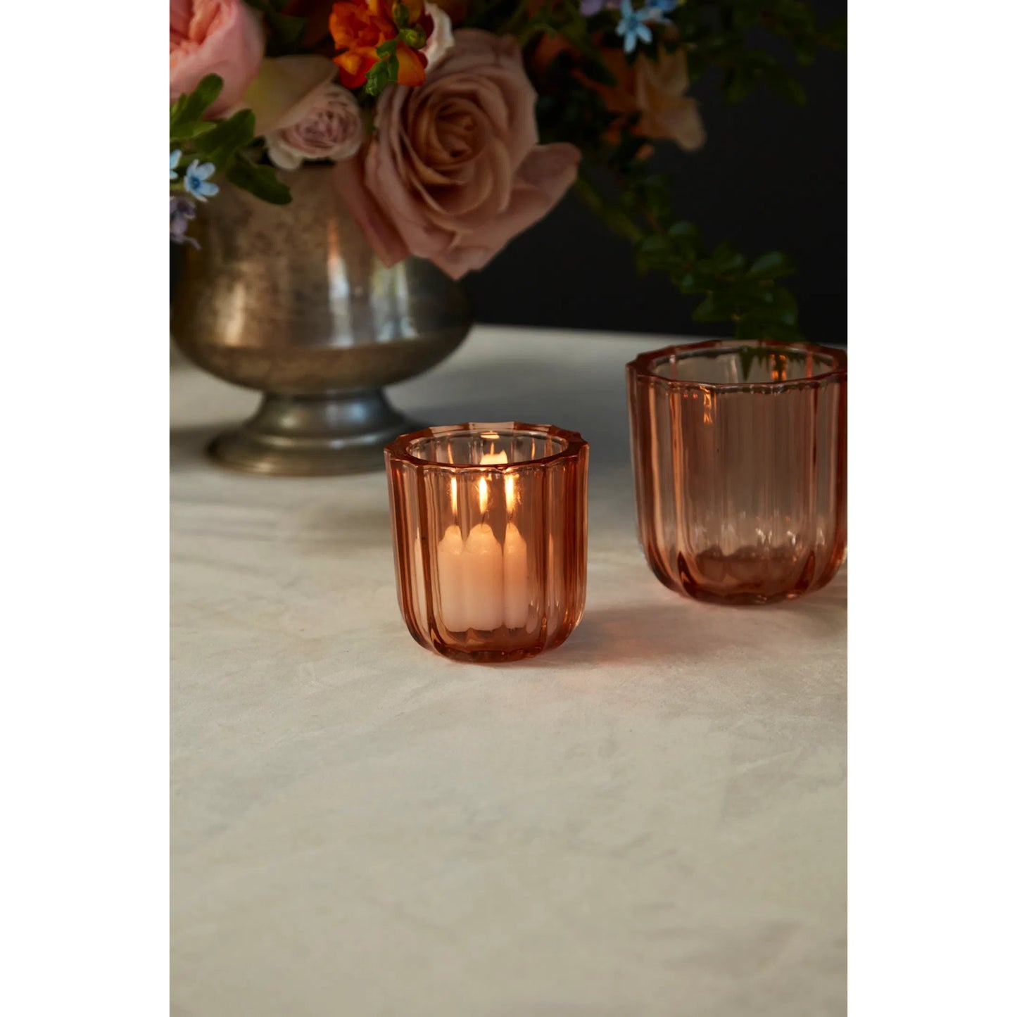 003 SI-2263591 | Lifestyle | Tanger Votive (Set of 6) by Accent Decor. Made from glass in a modern style.