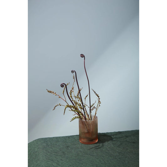 Bellini Vase by Accent Decor in coral. Made from glass in a modern style.