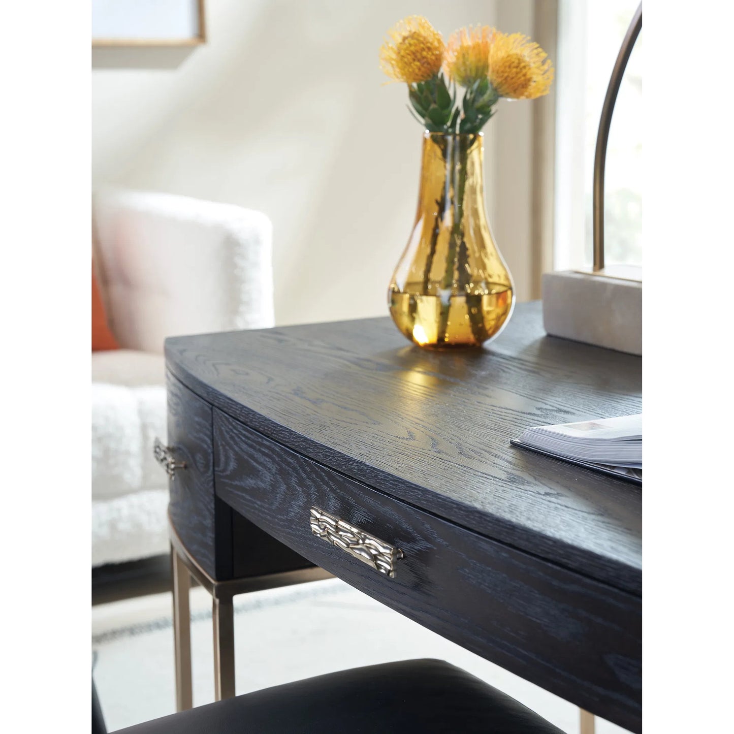 006 SI-2242488 | Closeup | Brookings Writing Desk by Lexington in mocha. Made from unique in a unique style.