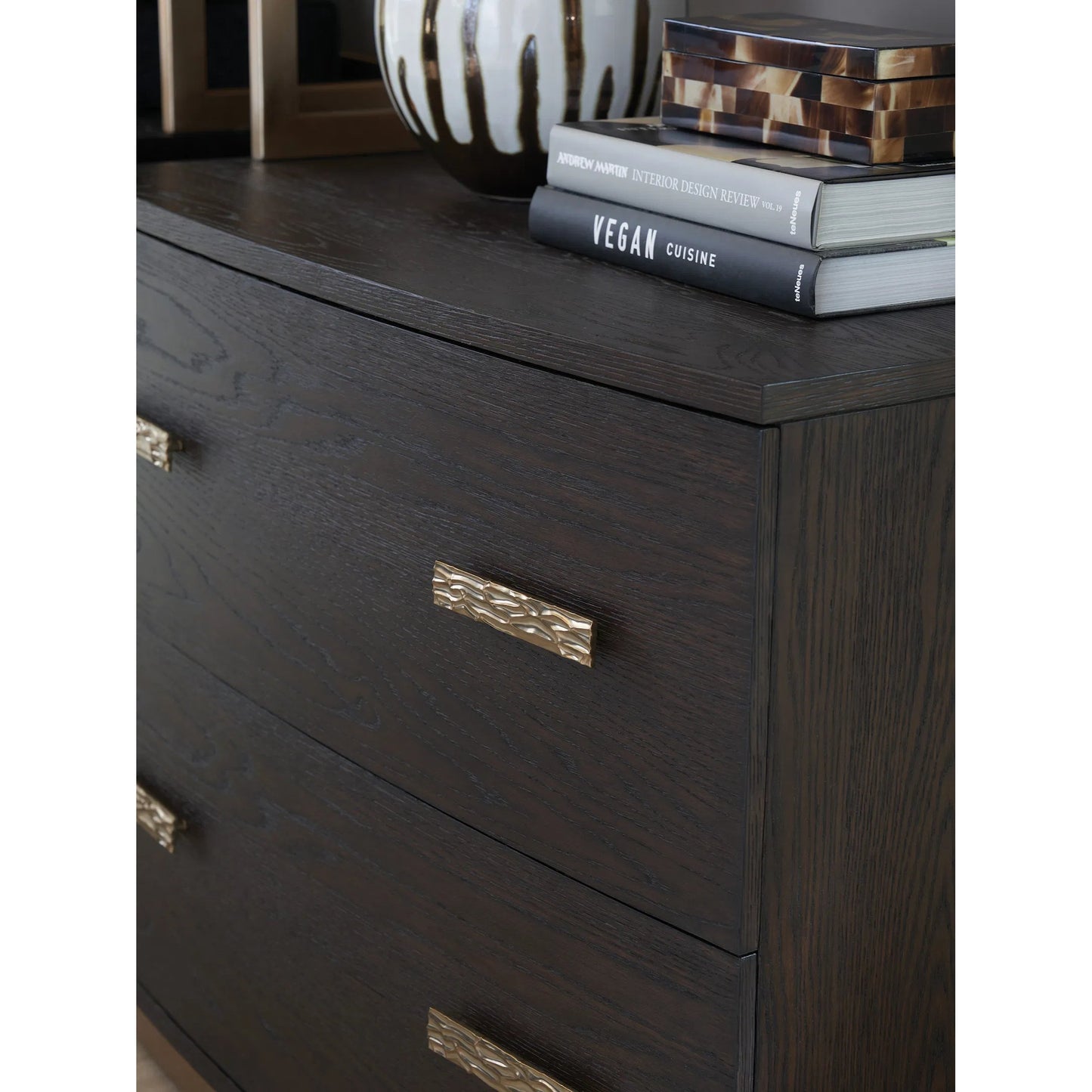 004 SI-2242490 | Closeup | Carson File Chest by Lexington in mocha. Made from unique in a unique style.