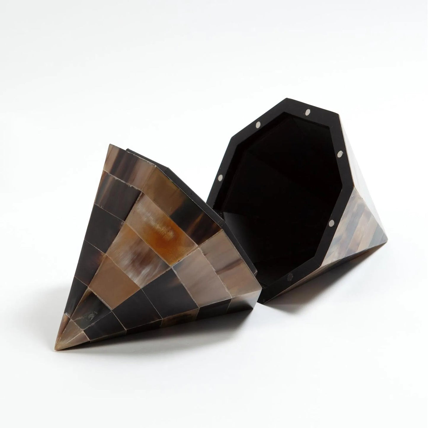 006 SI-2324607 | Unknown | Triangle Cone Box by Global Views in brown. Made from unique in a unique style.