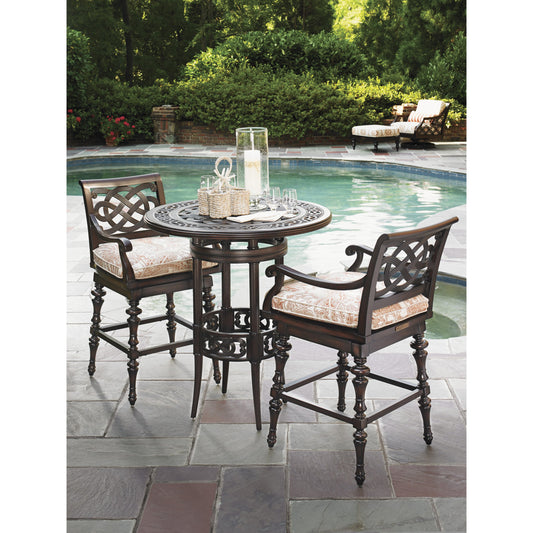 Royal Kahala Black Sands Bistro Table by Tommy Bahama Outdoor. Made from unique in a coastal style.