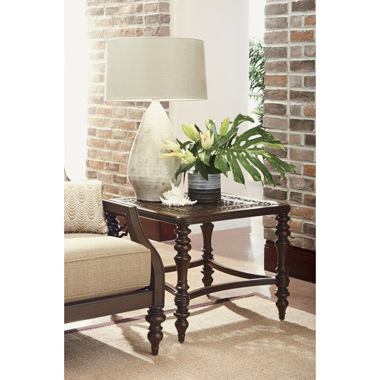 Royal Kahala Black Sands Square End Table by Tommy Bahama Outdoor. Made from unique in a traditional style.
