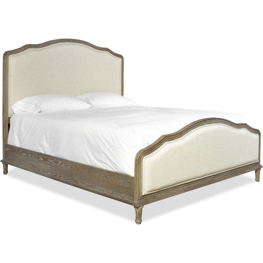 Complete Devon Bed by Universal Furniture in natural wood and studio. Made from 50% viscose, 30% polyester, 20% linen in a cottage & farmhouse style.