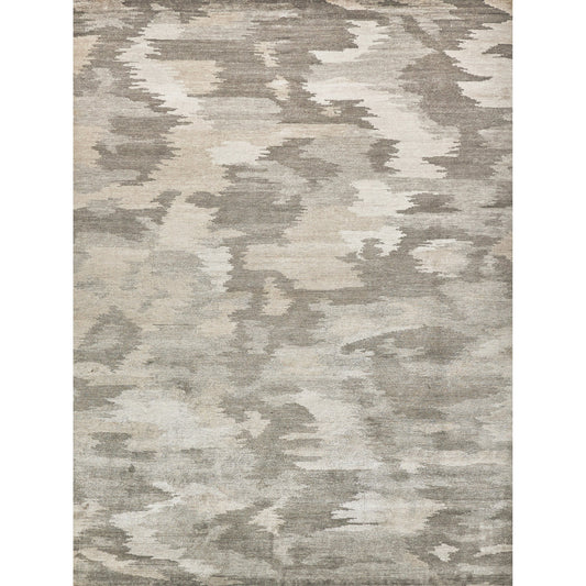 Bamboo Silk Rug - Light Silver, Gray by Exquisite Rugs in light silver, gray. Made from bamboo silk in a unique style.