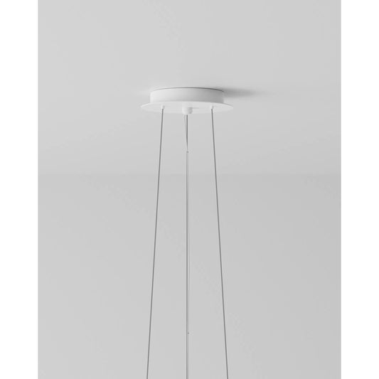 Rousham Chandelier by Currey and Company in beige, sugar white. Made from wrought iron, kraft paper twine in a transitional style.