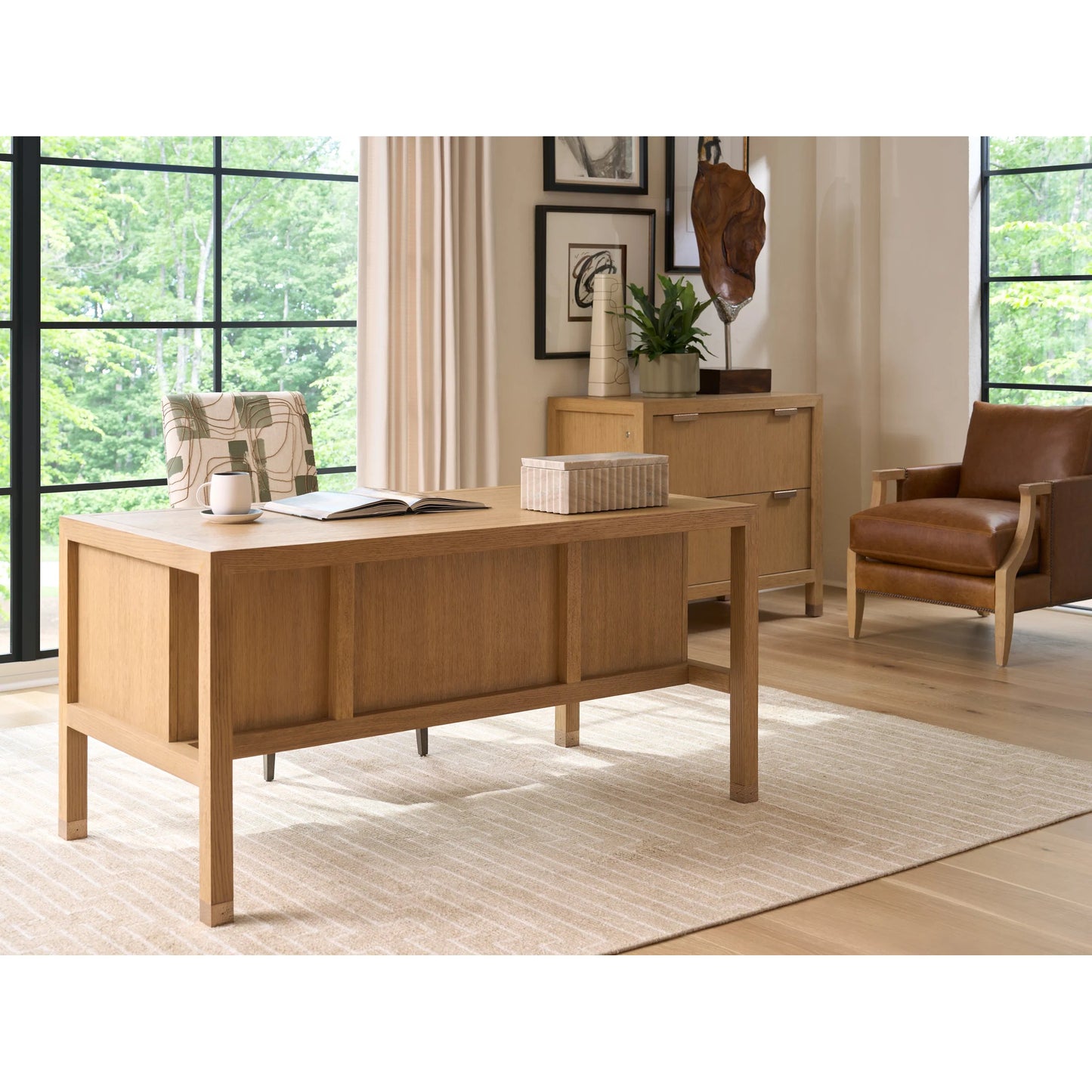 007 SI-2540594 | Lifestyle | Morella Writing Desk by Sligh in tan. Made from white oak in a unique style.