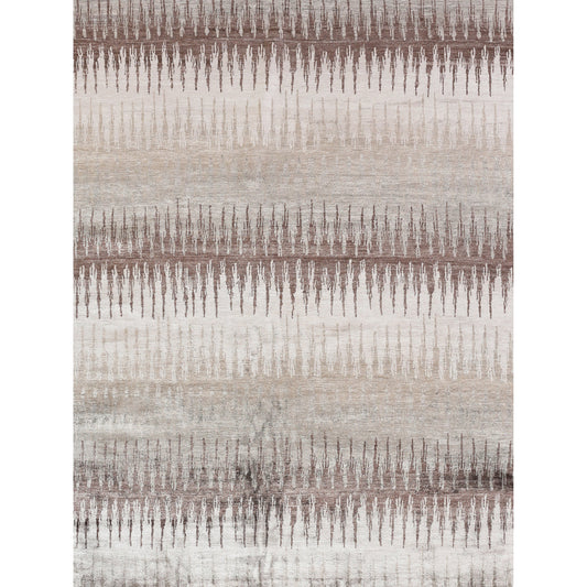 Bamboo Silk Rug - Beige, Gray by Exquisite Rugs in beige, gray. Made from bamboo silk in a unique style.