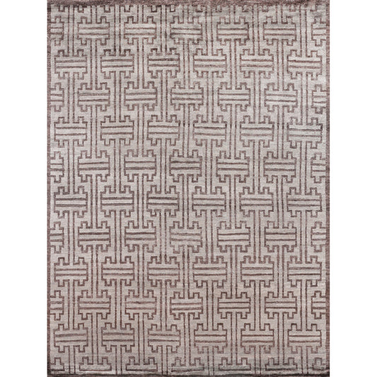 Bamboo Silk Rug - Brown by Exquisite Rugs in brown. Made from bamboo silk in a unique style.
