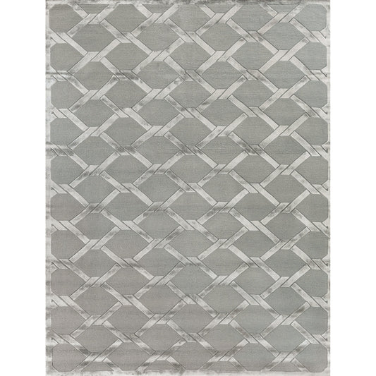 Metro Velvet Rug - Dark Taupe by Exquisite Rugs in dark taupe. Made from wool, viscose in a unique style.