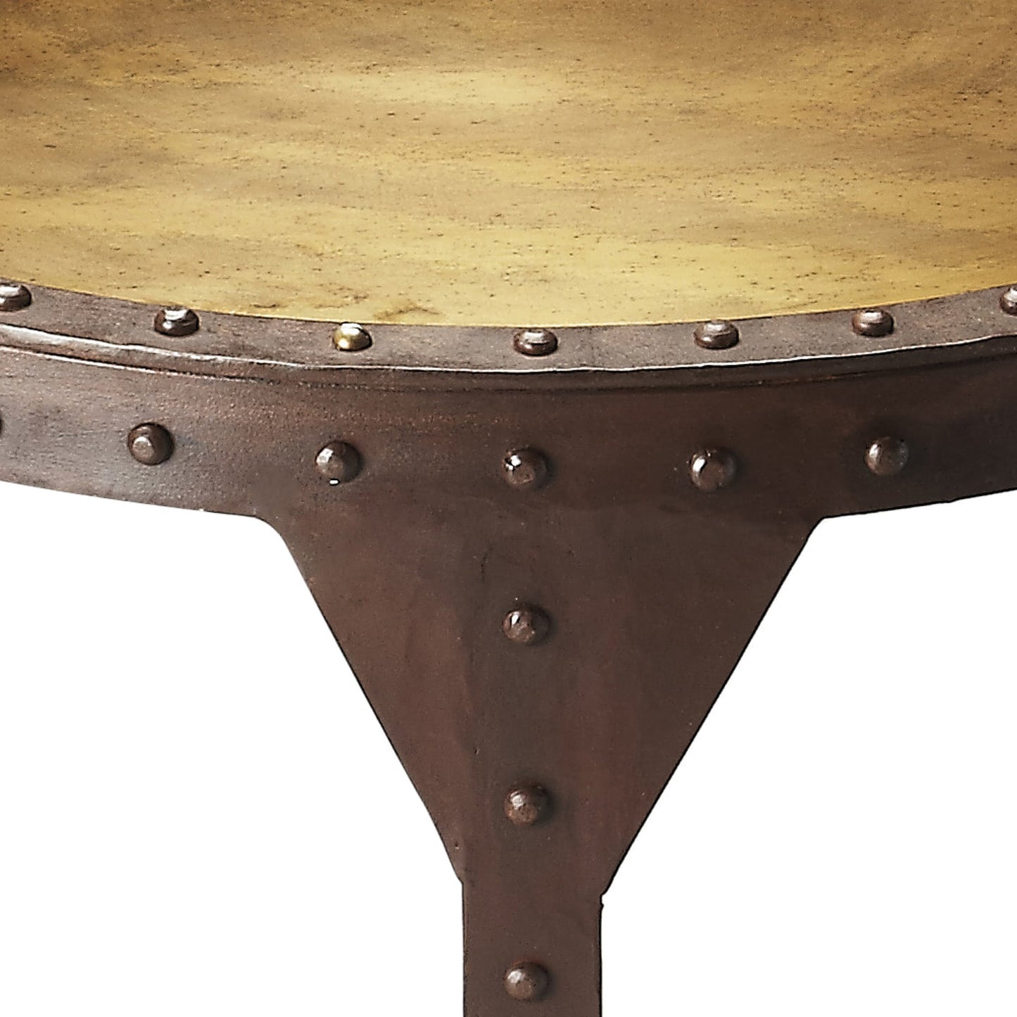 004 O-BUTLER-3301025 | Additional Silo | Bonham Iron Side Table by Butler Specialty Company in bronze and metalworks. Made from iron in a modern style.