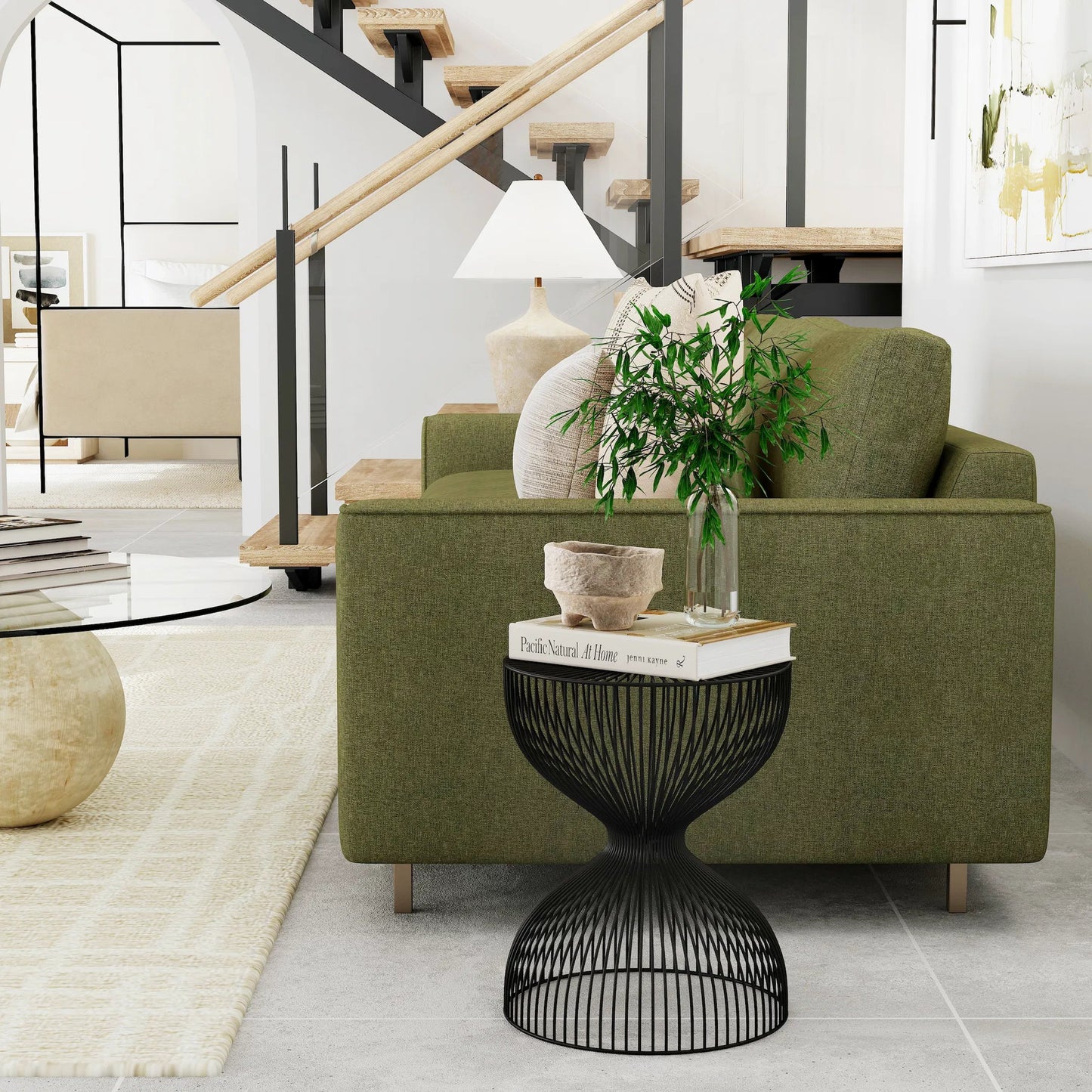 003 O-BUTLER-3318025 | Lifestyle | Nicholas Iron Cage Bunching Table by Butler Specialty Company in black and metalworks. Made from unique in a modern style.