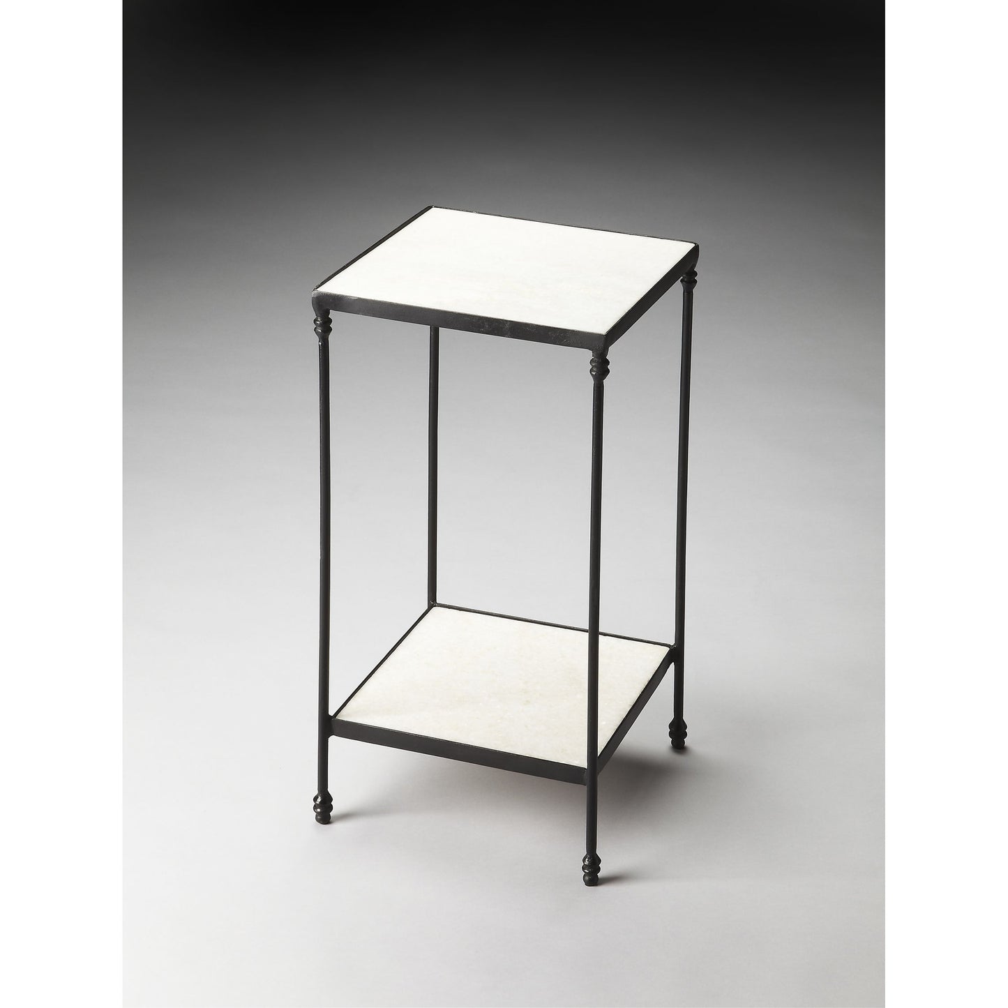 002 O-BUTLER-3319025 | Additional Silo | Larkin Marble & Iron Accent Table by Butler Specialty Company in multi-color and metalworks. Made from iron, marble in a modern style.