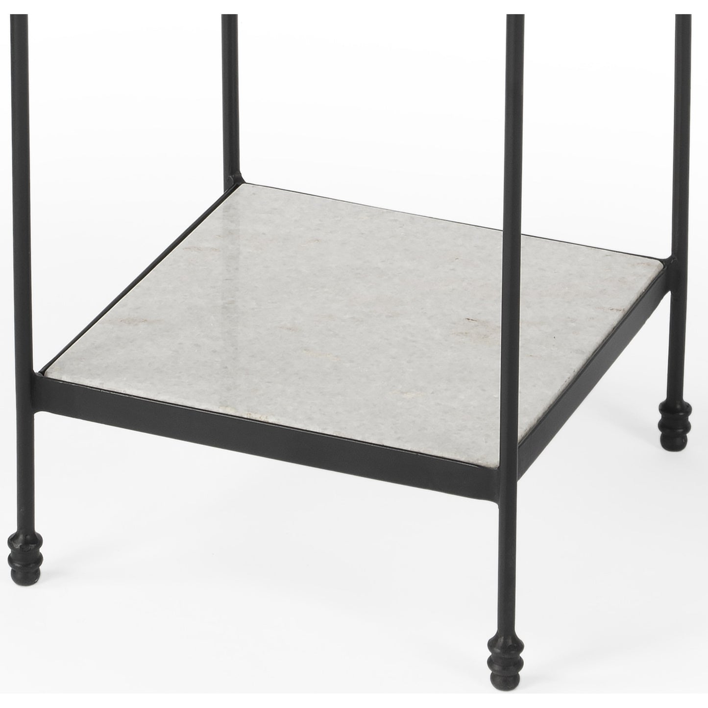 004 O-BUTLER-3319025 | Additional Silo | Larkin Marble & Iron Accent Table by Butler Specialty Company in multi-color and metalworks. Made from iron, marble in a modern style.