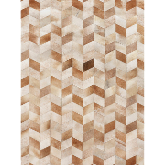 Natural Hide Rug - Beige by Exquisite Rugs in beige. Made from leather hide in a unique style.