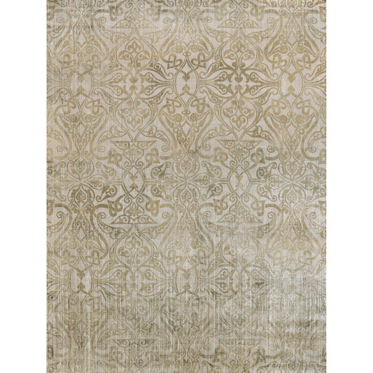 Koda 3324 Rug by Exquisite Rugs in light beige. Made from bamboo silk in a unique style.