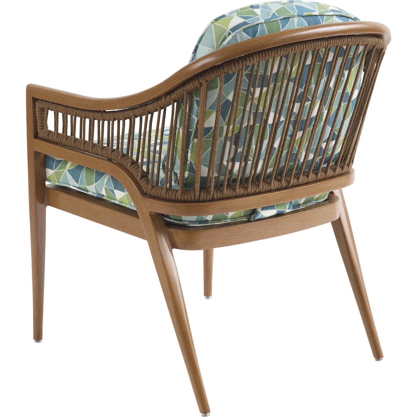 002 SI-2371225 | Additional Silo | Palm Desert Geometric Poolside Arm Dining Chair by Tommy Bahama Outdoor in 3350 dark brown. Made from unique in a unique style.