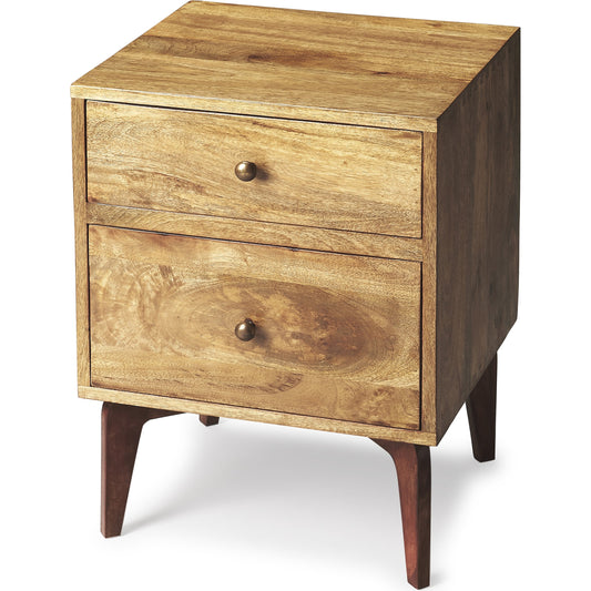 000 O-BUTLER-3347140 | Primary Silo | Nuance Loft Chairside Chest by Butler Specialty Company in light brown and butler loft. Made from mango wood, mdf in a modern style.