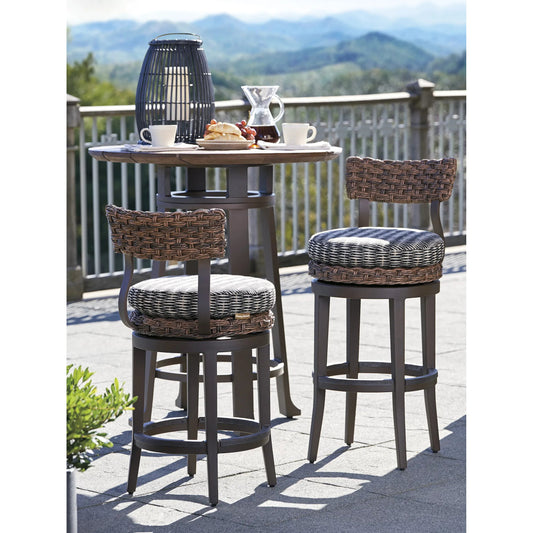 Kilimanjaro Swivel Counter Stool by Tommy Bahama Outdoor. Made from unique in a rustic style.