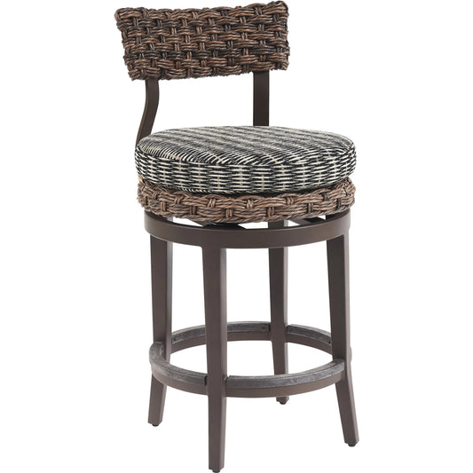 001 SI-2242595 | Primary Silo | Kilimanjaro Swivel Counter Stool by Tommy Bahama Outdoor. Made from unique in a rustic style.