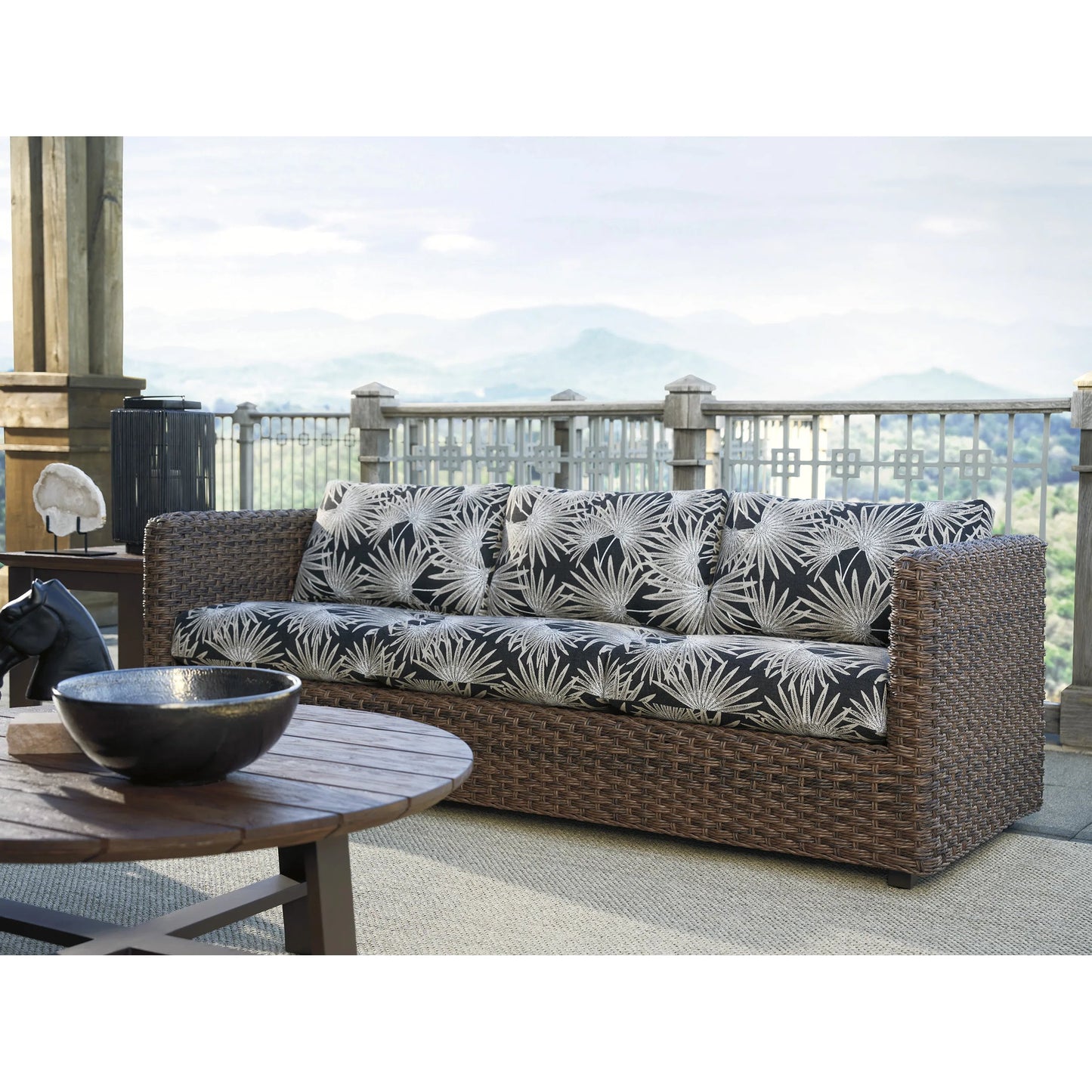 004 SI-2242597 | Lifestyle | Kilimanjaro Outdoor Sofa by Tommy Bahama Outdoor in tobacco. Made from unique in a unique style.