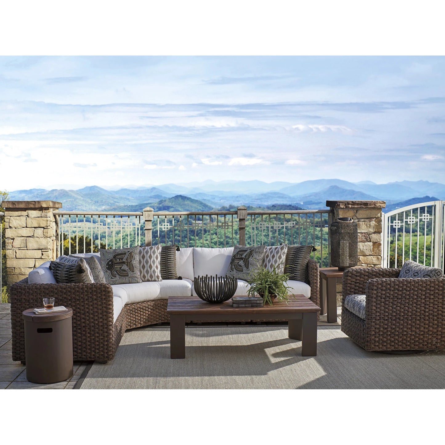 003 SI-2242613 | Additional Silo | Kilimanjaro Outdoor Rectangular Cocktail Table by Tommy Bahama Outdoor in espresso. Made from unique in a unique style.