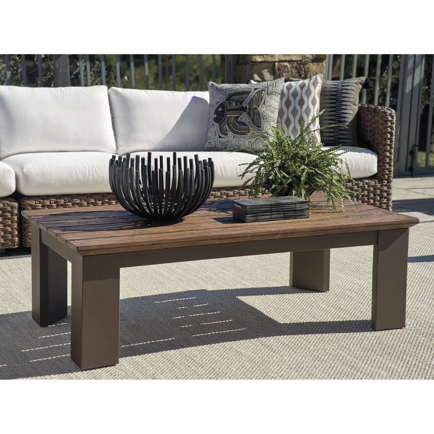 005 SI-2242613 | Additional Silo | Kilimanjaro Outdoor Rectangular Cocktail Table by Tommy Bahama Outdoor in espresso. Made from unique in a unique style.