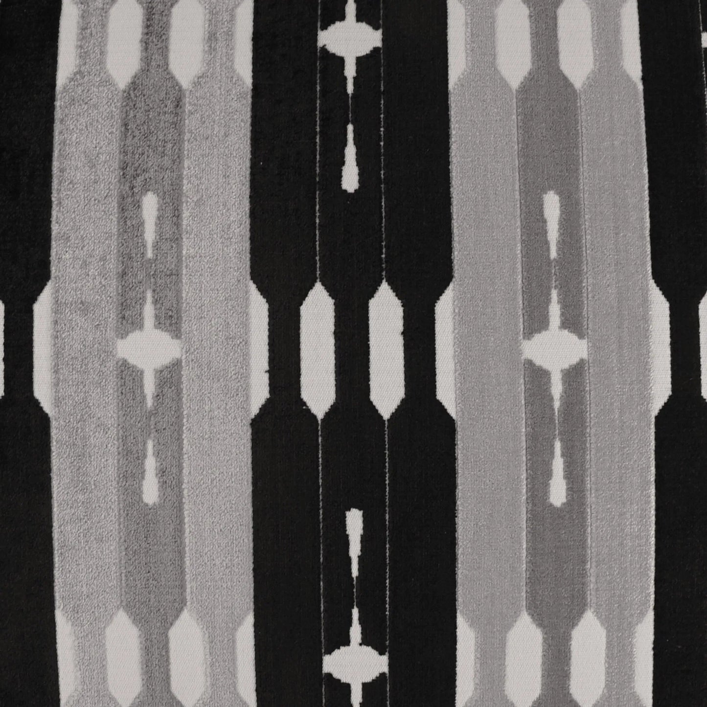 002 SI-2381373 | Closeup | Industrious Pillow by DV Kap Home in grey, black. Made from 60% rayon, 40% polyester in a transitional style.