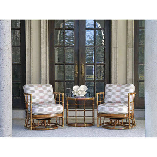 Sandpiper Bay Swivel Chair by Tommy Bahama Outdoor in natural. Made from unique in a rustic style.