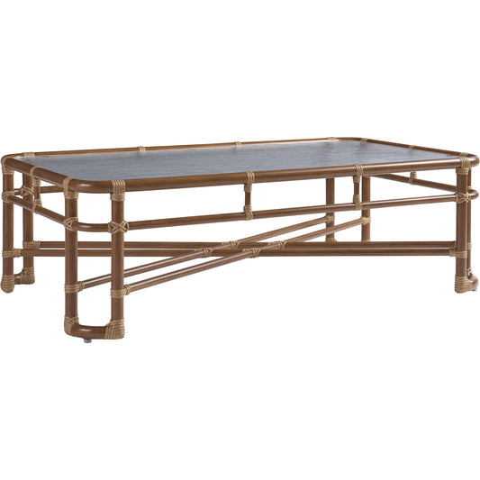 001 SI-2242630 | Primary Silo | Sandpiper Bay Rectangular Cocktail Table by Tommy Bahama Outdoor in natural. Made from unique in a rustic style.