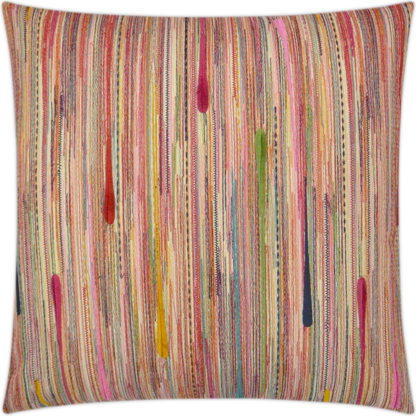 001 SR-738511 | Primary Silo | Dandy by DV Kap Home in multi. Made from 100% cotton, embroidery: 89% polyester, 11% rayon embroidery in a modern style.