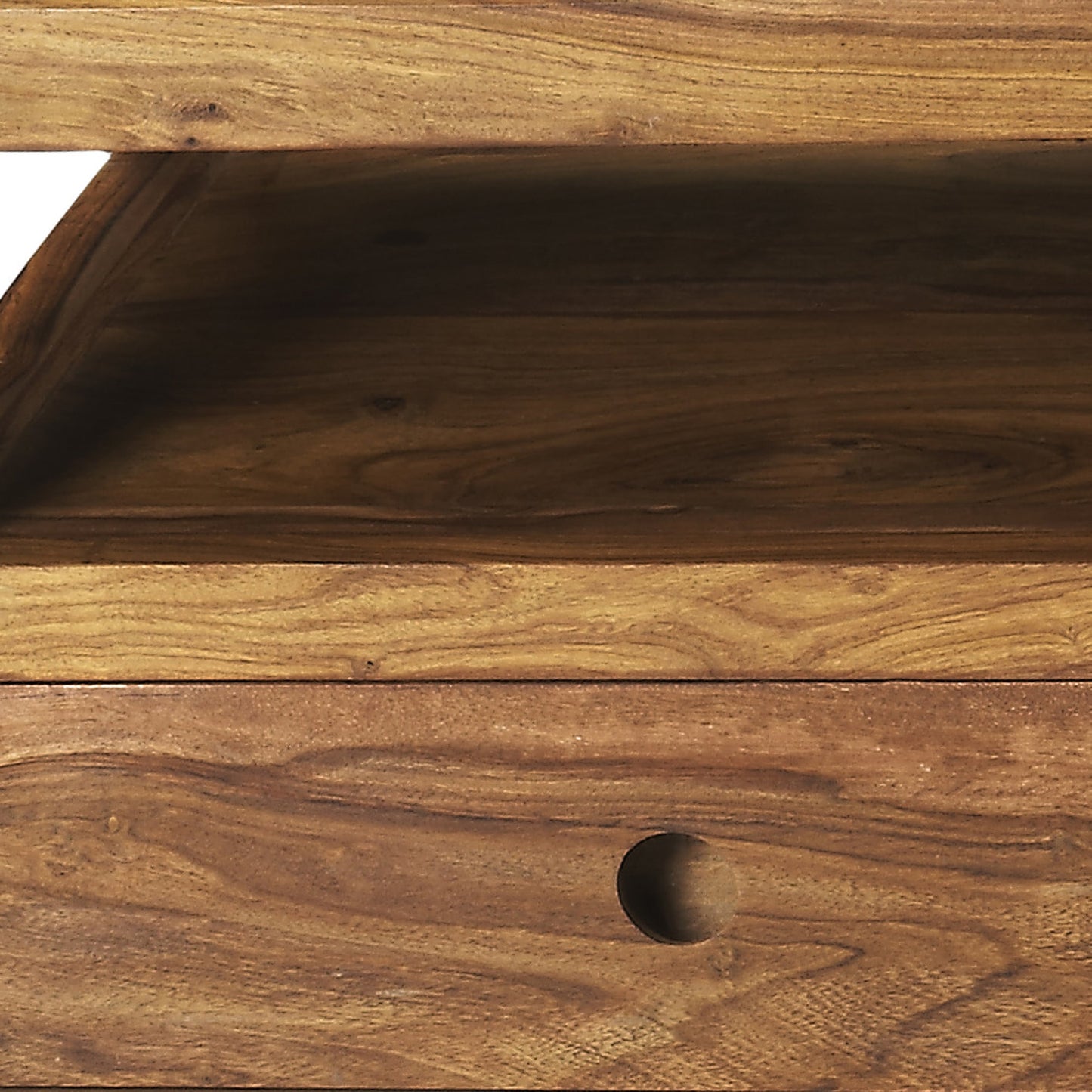 003 O-BUTLER-3379140 | Closeup | Stockholm Modern Side Table by Butler Specialty Company in light brown and butler loft. Made from sheesham in a modern style.