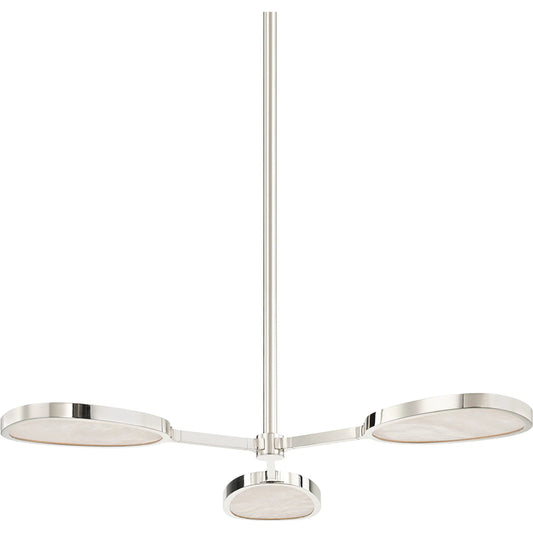 Patras Semi Flush by Corbett. Made from brass in a modern style.