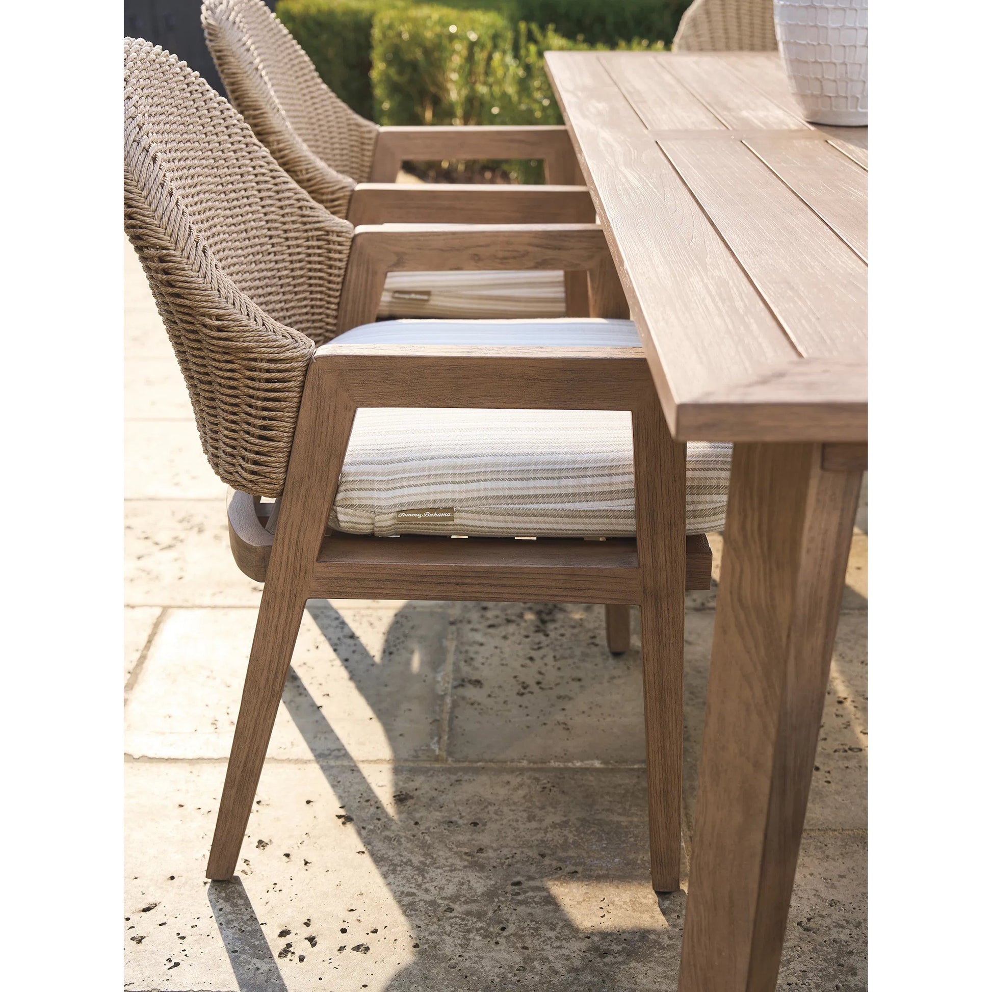 Isle of Palms Stripped Arm Dining Chair by Tommy Bahama Outdoor. Made from unique in a transitional style.