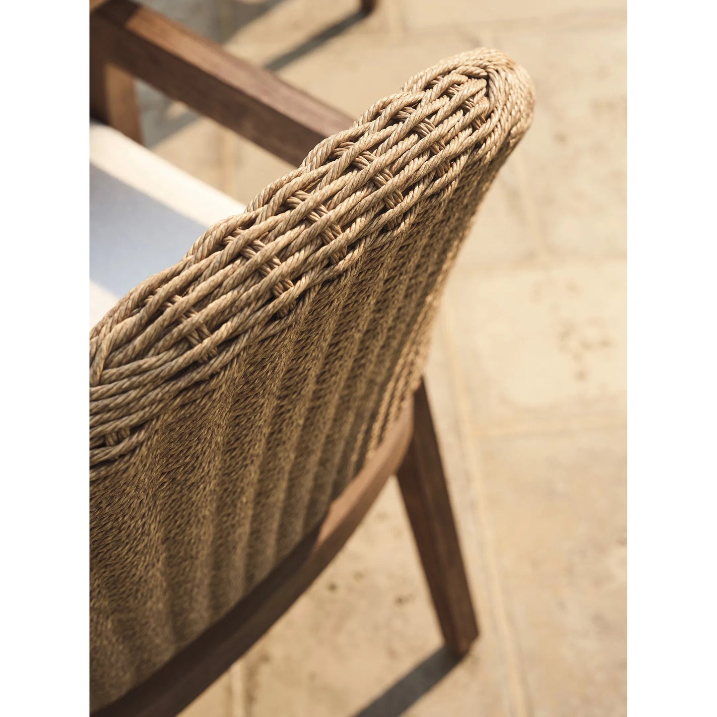 003 SI-2371234 | Closeup | Isle of Palms Arm Dining Chair by Tommy Bahama Outdoor. Made from unique in a unique style.