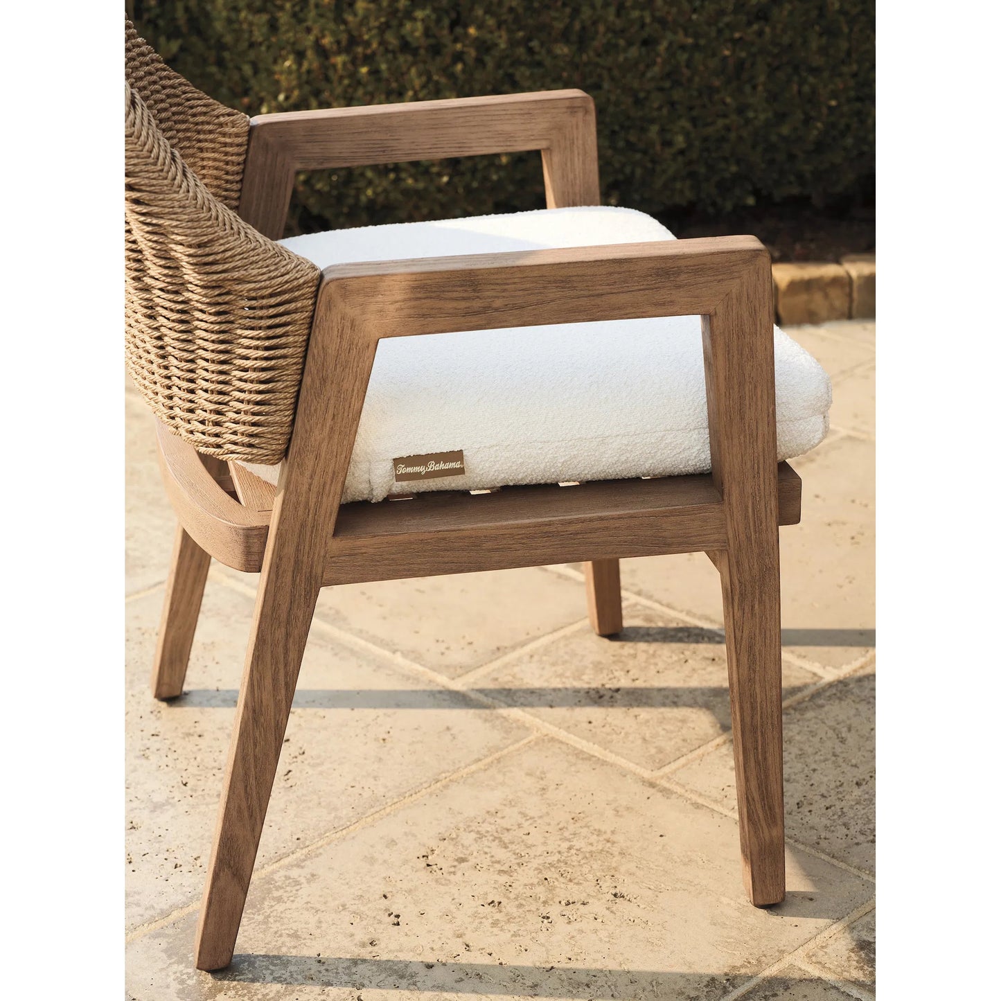 004 SI-2371234 | Closeup | Isle of Palms Arm Dining Chair by Tommy Bahama Outdoor. Made from unique in a unique style.