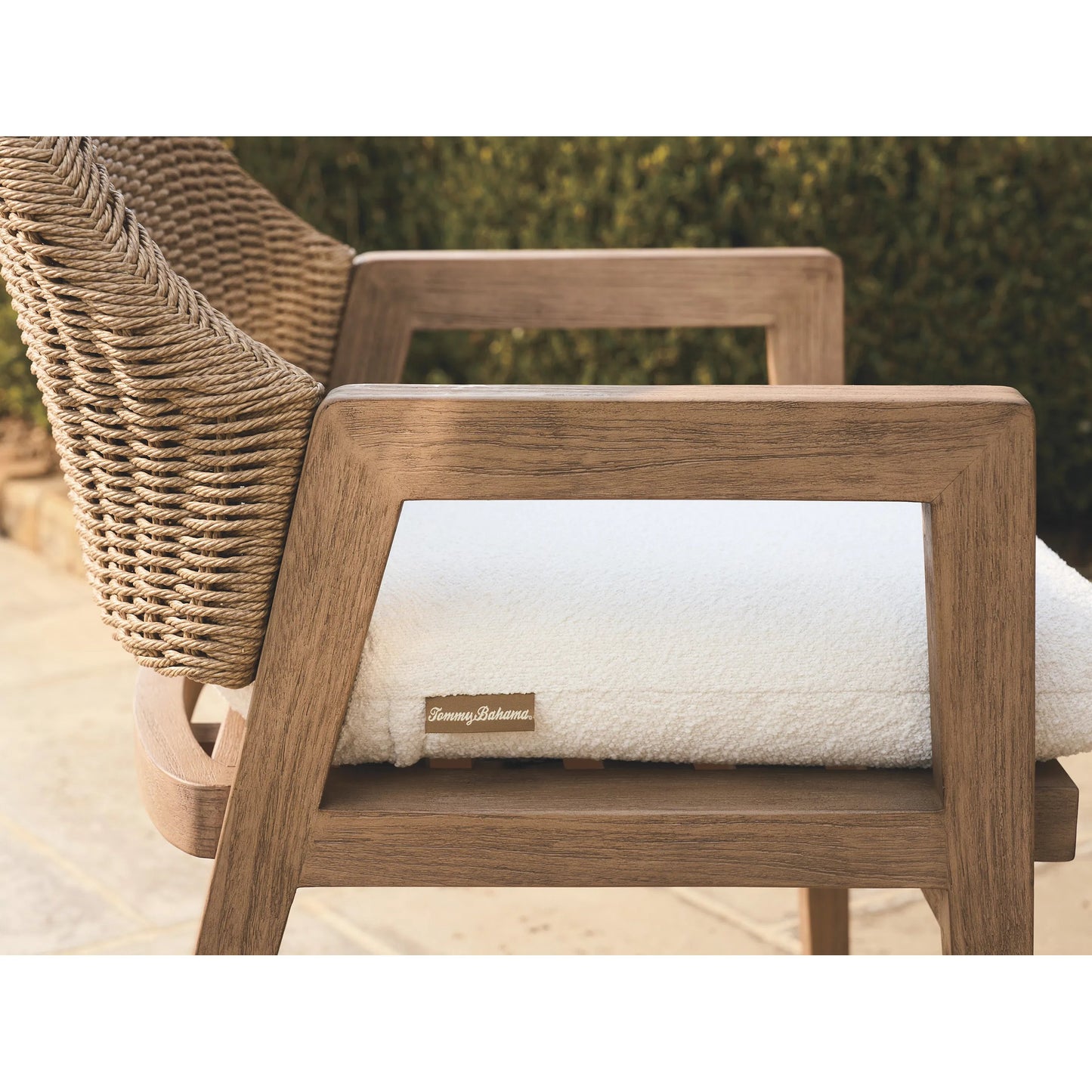 005 SI-2371234 | Closeup | Isle of Palms Arm Dining Chair by Tommy Bahama Outdoor. Made from unique in a unique style.