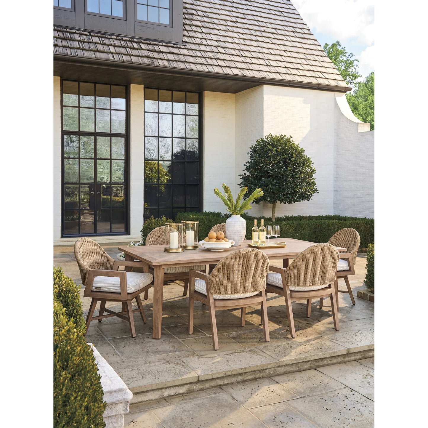 009 SI-2371235 | Lifestyle | Teak Rectangular Dining Table by Tommy Bahama Outdoor. Made from unique in a unique style.