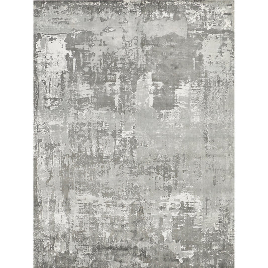 Koda Rug - Gray, Ivory by Exquisite Rugs in gray, ivory. Made from bamboo silk in a unique style.