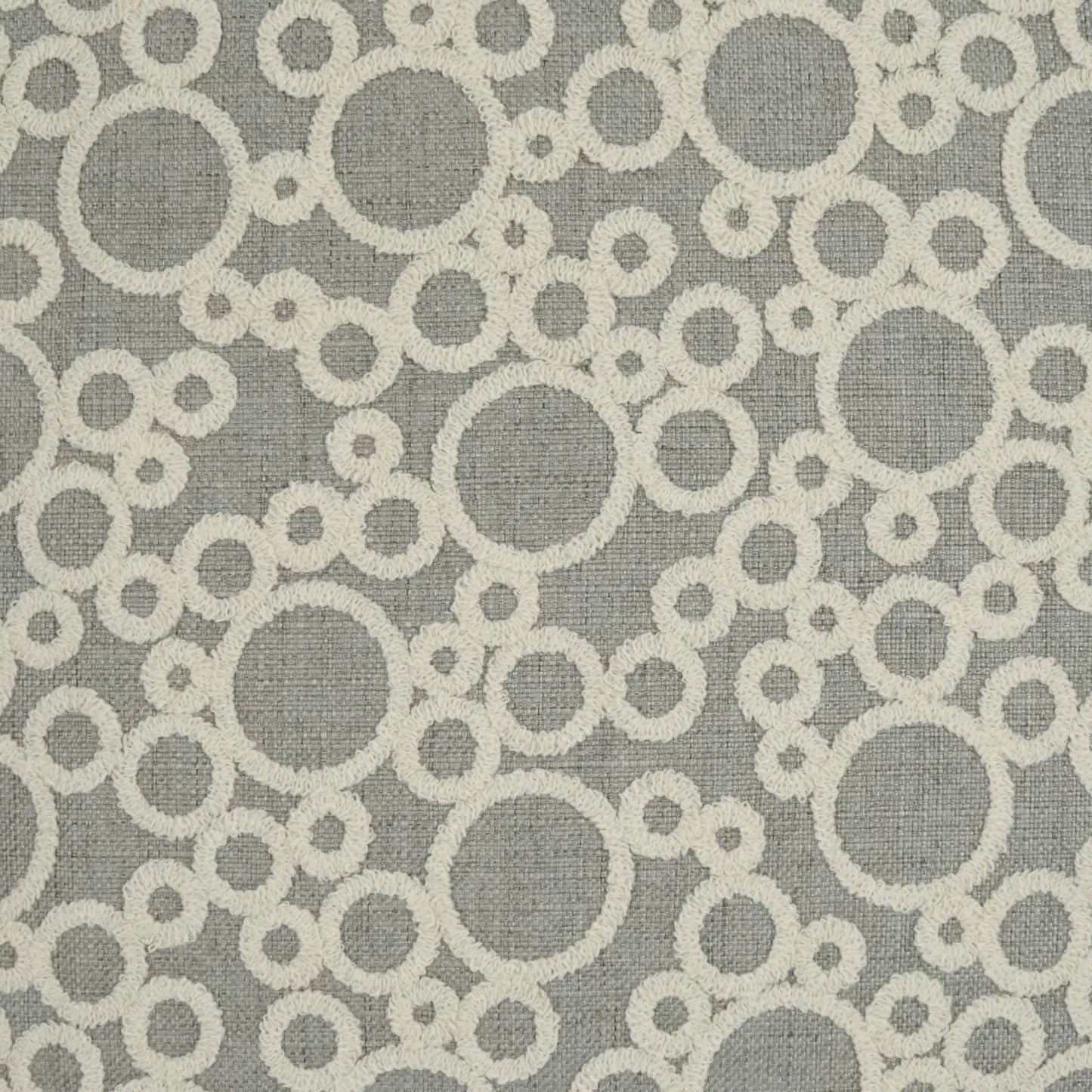 002 SI-2380725 | Closeup | Bubbles Pillow by DV Kap Home in grey. Made from 80% polyester, 20% acrylic in a transitional style.