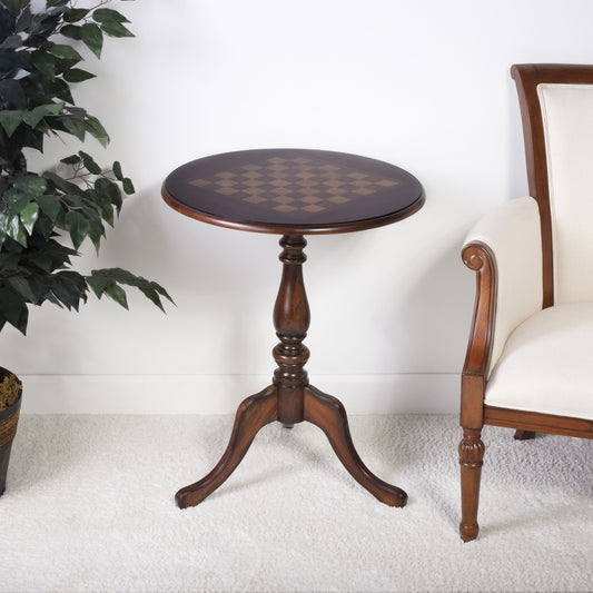 Plantation Cherry Game Table by Butler Specialty Company in dark brown and plantation cherry. Made from wood soilds, wood products, wood veneer in a traditional style.