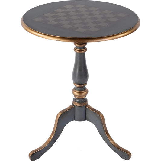 Colbert 22" Round Wood Pedestal Table by Butler Specialty Company. Made from rubberwood, mdf, cherry and maple veneers in a traditional style.