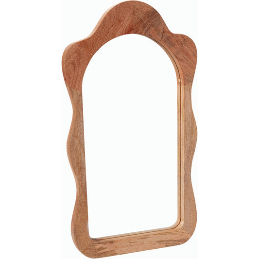 Madrid Mirror by Accent Decor in natural. Made from wood in a modern style.